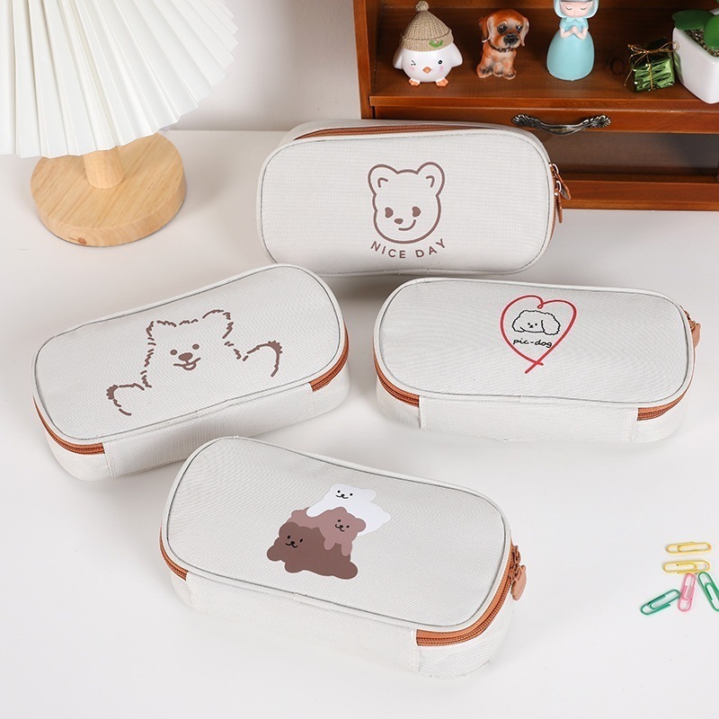 インズ クリエイティブ 大容量 リス 筆箱 クリエイティブ シンプル 文具箱 かわいい 日本製 高価値 収納バッグ