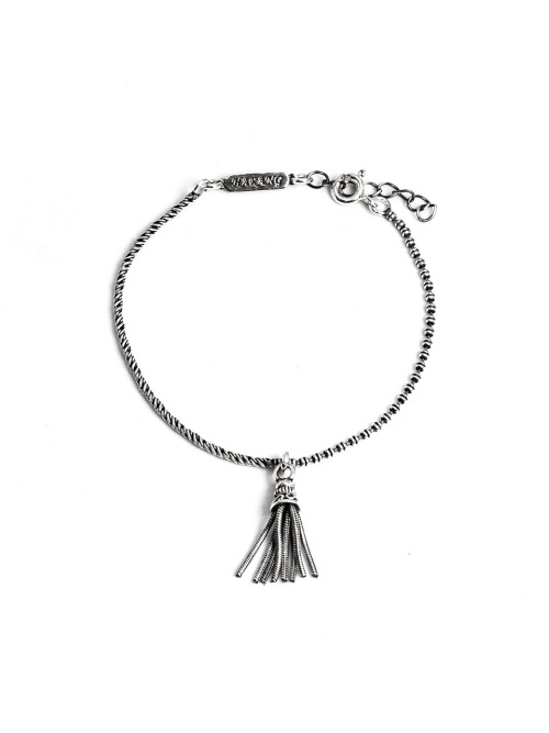 【HARANG】 HR 267B_Tassel Half &Half Chain Bracelet 正規品