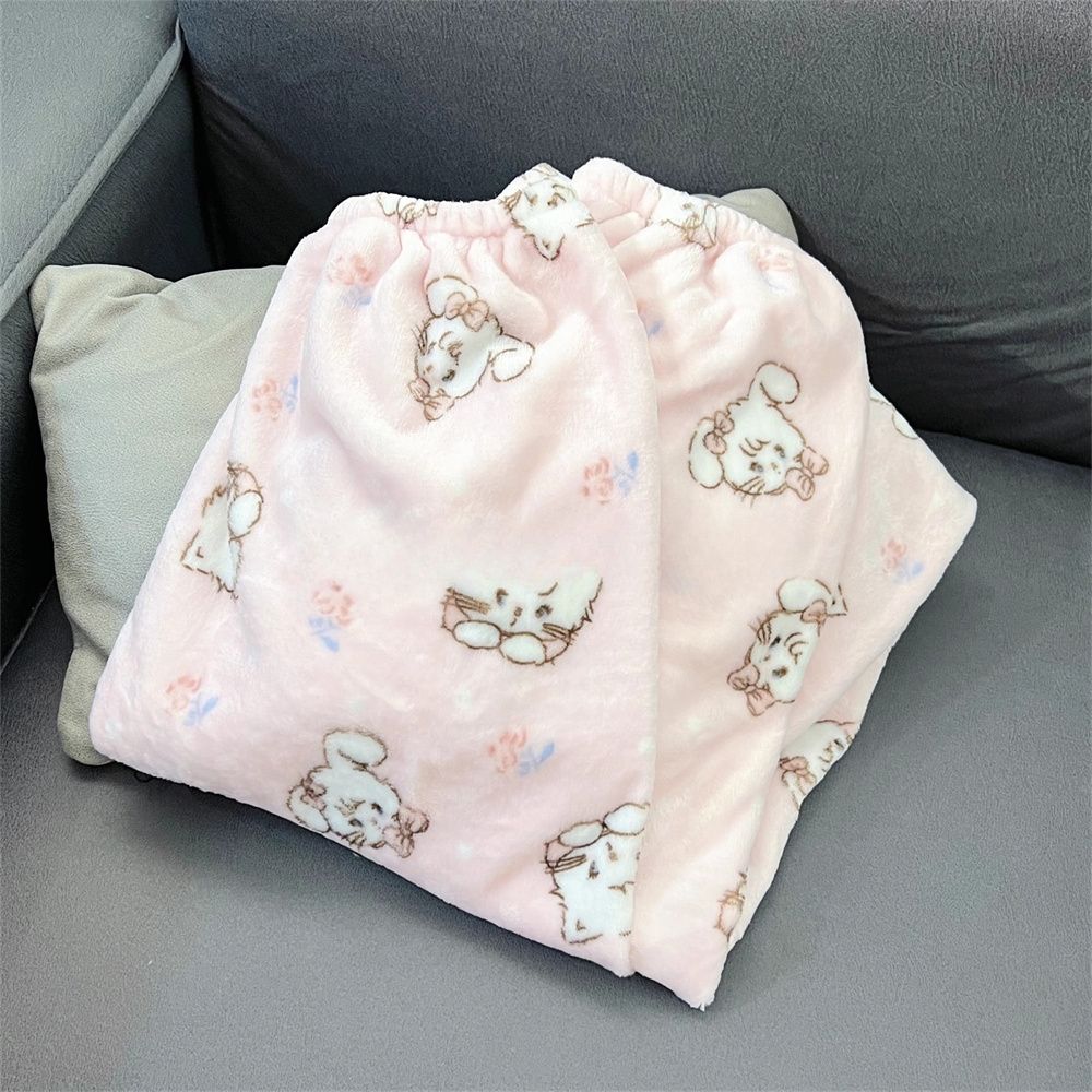 メガ割秋冬フランネル人形襟パジャマ女mikkoベルベット厚手漫画ゆるい長袖ぬいぐるみホームウェア649