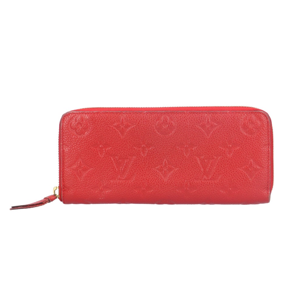 ルイヴィトン ポルトフォイユクレマンス モノグラムアンプラント 長財布 モノグラムアンプラント M61701 LOUIS VUITTON 中古