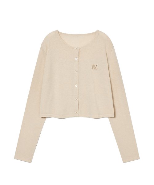 【GLOWNY】 EDDY KNIT TOP : BEIGE