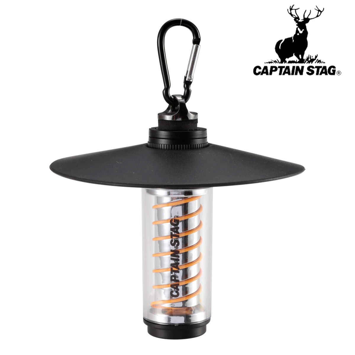 CS スパイラルライト ブラック 懐中電灯 USB充電式 ブラック UK-4074 連続点灯約5-12時 最大4段階調光 アウトドア用品 キャンプ用品 ソロキャンプ ライト