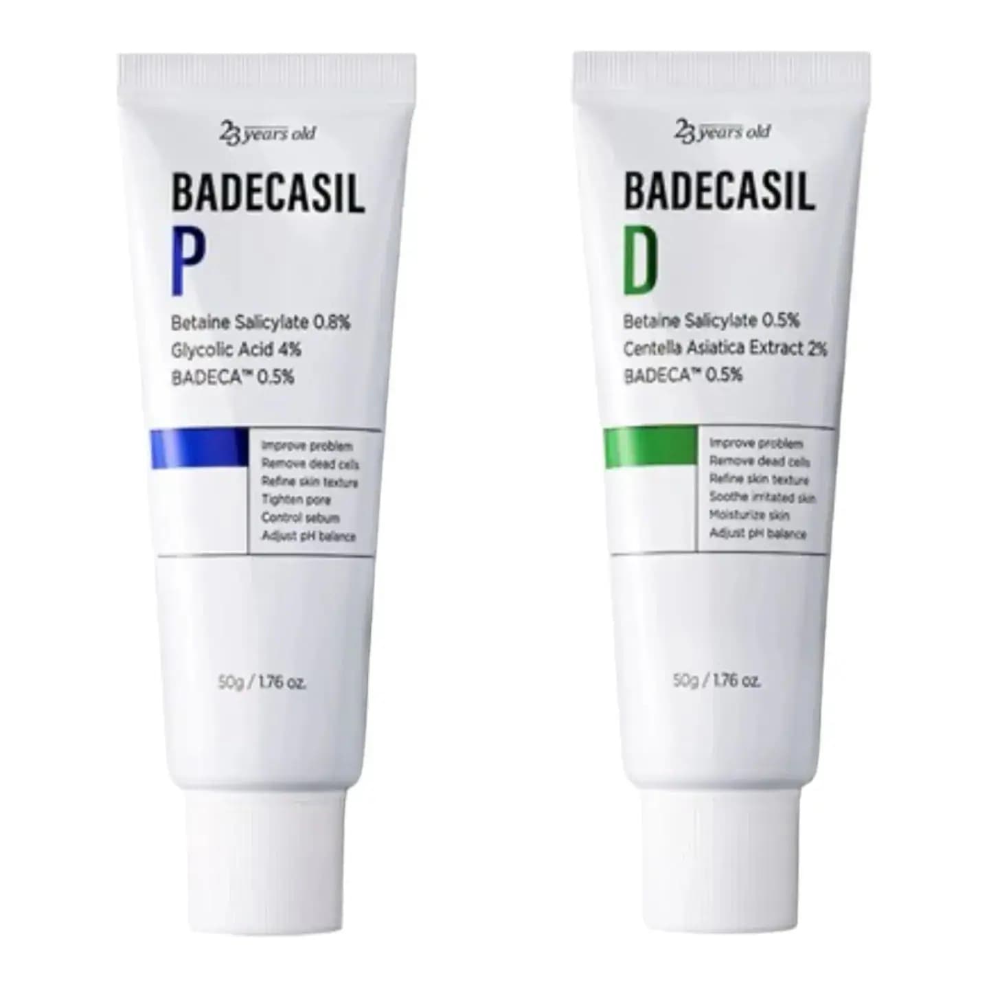 バデカシルP 50g/バデカシルD 50g (CICA)/ニキビケア/角質ケアクリーム/AHA/BHA