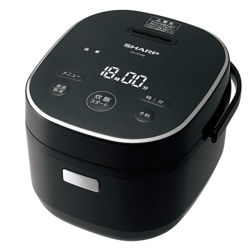シャープ 炊飯器 KS-CF05B-B 3合 一人暮らし マイコン パン調理機能 ブラック