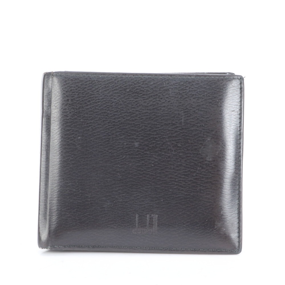 美品 札入れ ブラック 黒 レザー 二つ折り 財布 長財布 二つ折り ウォレット ラウンドファスナー メンズ RUE CP5-1 中古 5,260円