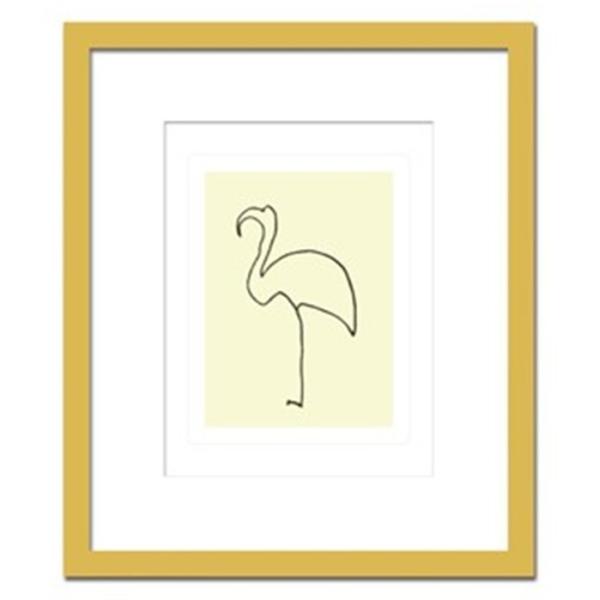 アートパネル ピカソ 額 フレーム おしゃれ 絵画 モダンアート 壁掛け ウォールデコレーション Pablo, Picasso Le flamand rose 650x550mm