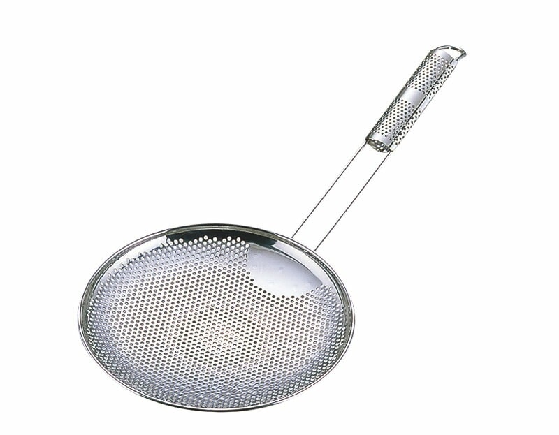三宝産業 UK18-8パンチングそば揚げ 横型24cm 調理器具