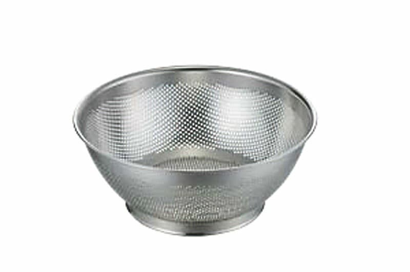 三宝産業 UK 18-8パンチング水切りザル 30cm