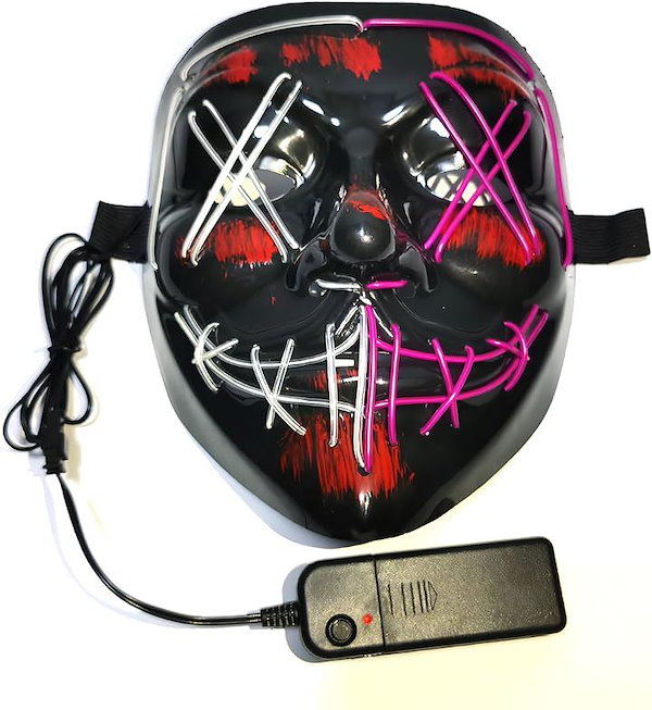 Qoo10] 光る マスク LED 仮面 お面 ハロウ