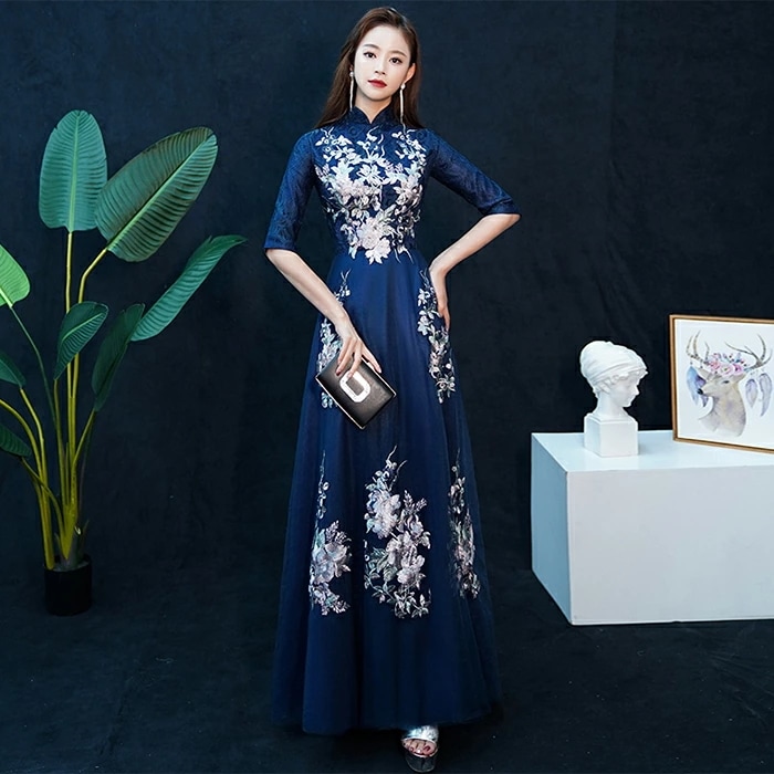 ラストチャンスパーティードレス 袖あり ロングドレス 演奏会用ドレス イブニングドレス カラードレス 結婚式 フォーマルドレス 花嫁 ドレス 二次会 カクテルドレス ワンピース お呼ばれ コンサート