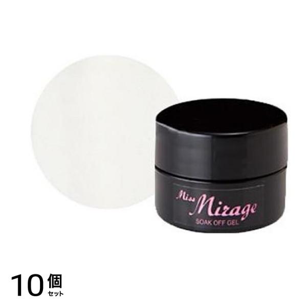 Miss Mirage(ミスミラージュ) ソークオフジェル マットホワイト M1 5g 10個セット