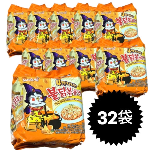 4種類のチーズプルダックポックンミョン 145g x 32袋 7,888円