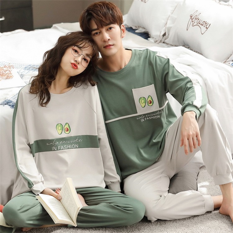 ペアパジャマ ペア カップル パジャマ ペアルック ルームウェア カップルパジャマ 男女兼用 部屋着 セットアップ 春秋 長袖 可愛い 彼女 彼氏 お揃い 記念日 プレゼント