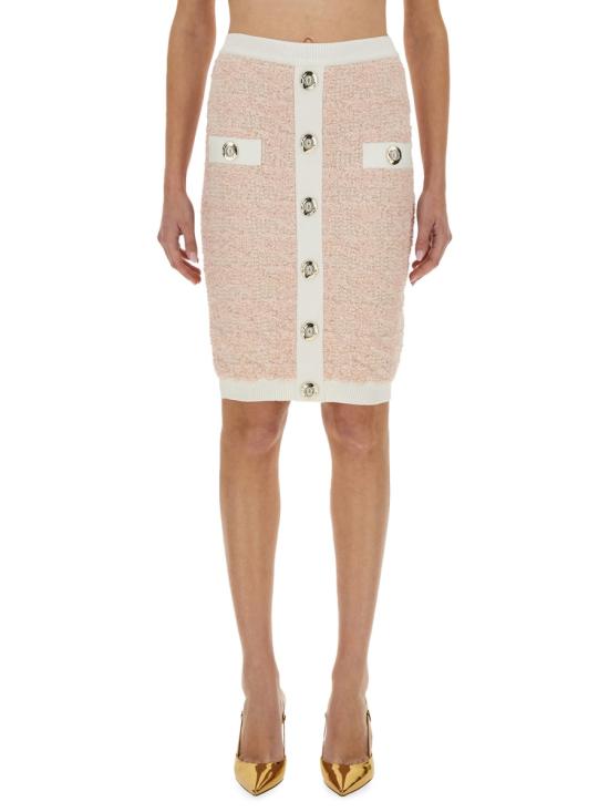 BALMAIN Women Skirts FF1LC016KI72 OIN PINK
