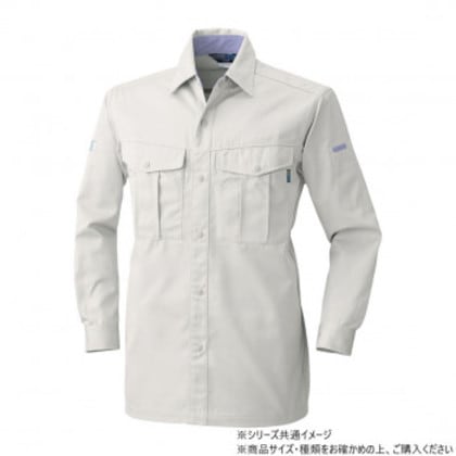 桑和 4225 長袖シャツ 6Lサイズ ローズウット(83)