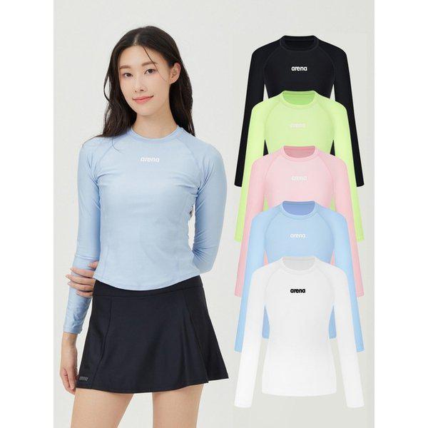 ニューウェーブ レギュラーフィット セミクロップ ラッシュガード 色選択1 A4BL1QR46