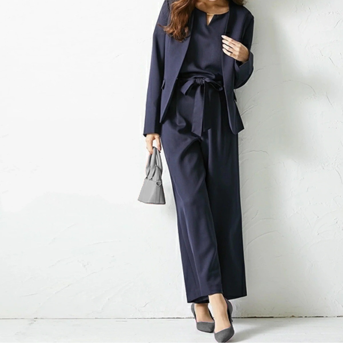 女子力UP おしゃれ 入学式 卒園式 ママスーツ トップス+スーツ ジャケット+パンツスーツ フォーマル 3点セット レディース