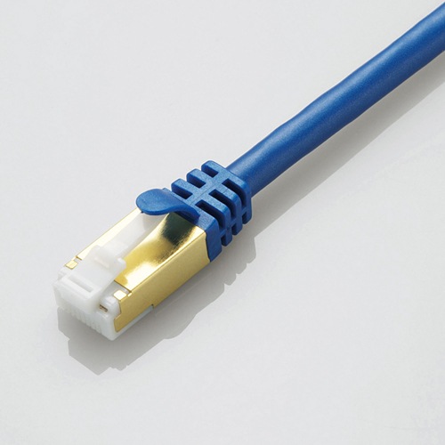 エレコム ツメの折れない スタンダードLANケーブル 15m（Cat7対応・ブルーメタリック） LDTWSTBM150
