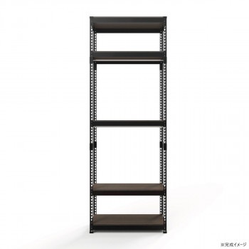 ハンガー5段ダブル 幅81cm MK-2285H2BK ブラック