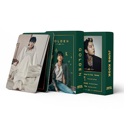 【2023 Qoo10限定】国内発送 ！BTS / JUNGKOOK GOLDEN 55枚セ...のサムネイル