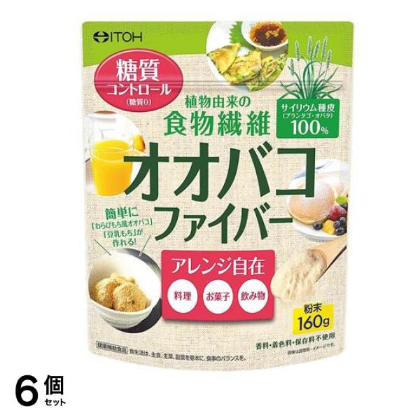 井藤漢方製薬 オオバコファイバー 160g 6個セット