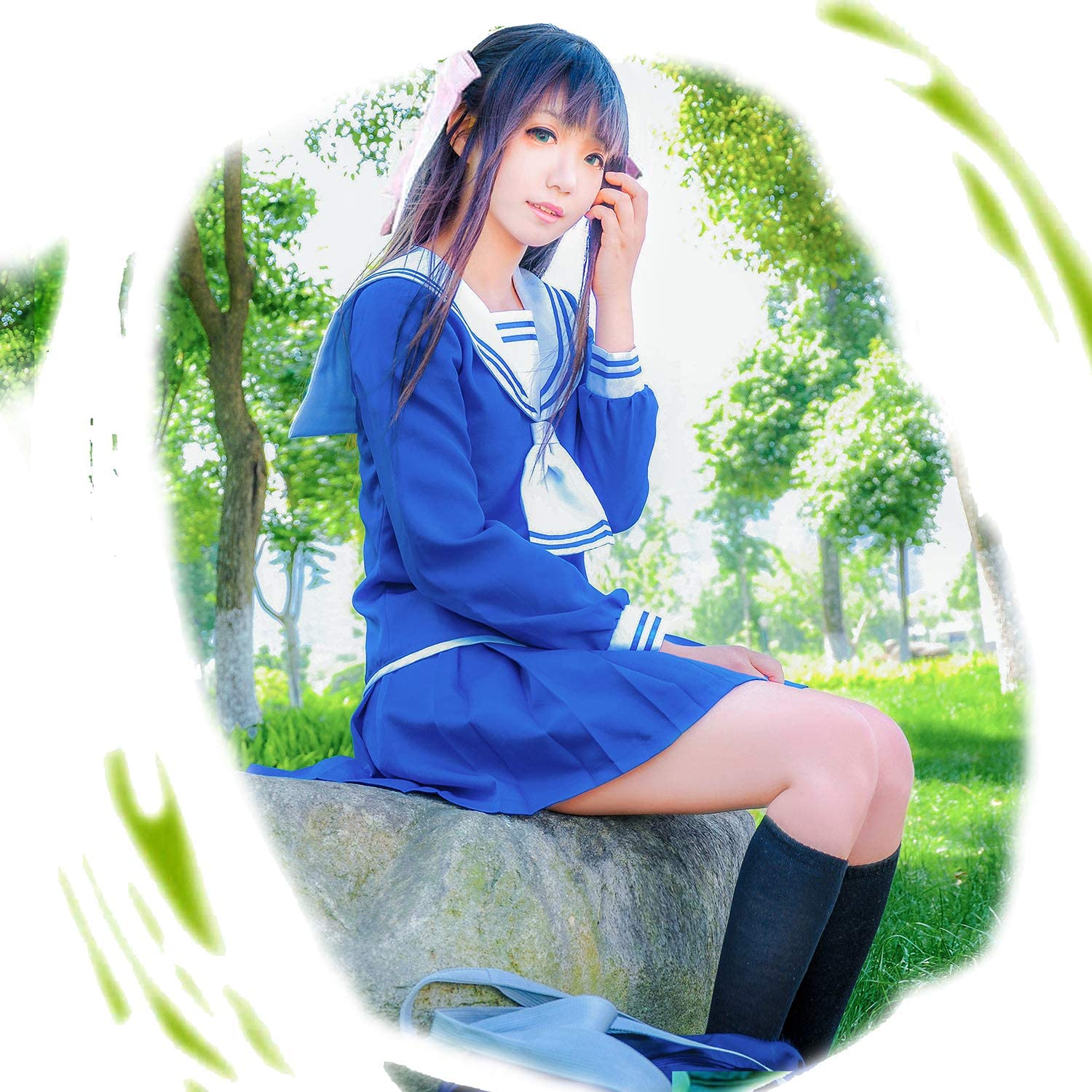NSPSTT フルバ 本田透 コスプレ コスプレ衣装 制服 フルーツバスケット ピンクリボン付き
