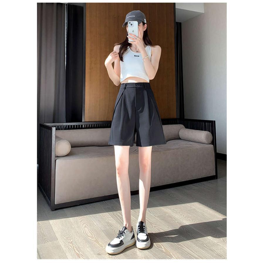 パンツ レディース ひんやり Aライン 夏 涼しい 接触冷感 ショート丈 5分丈 きれい ズボン 冷感パンツ 薄手 楽ちん 美脚 ボトムス シンプル リラックス