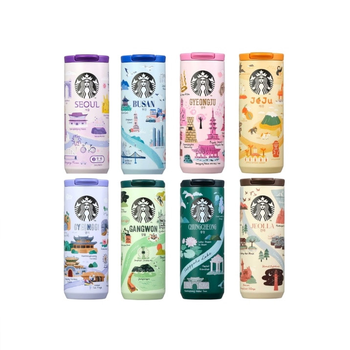 SSコリアタンブラー8種 (seoul, busan, gyeogju, jeju, gyeonggi, kangwon, chungcheong, jeolla )
