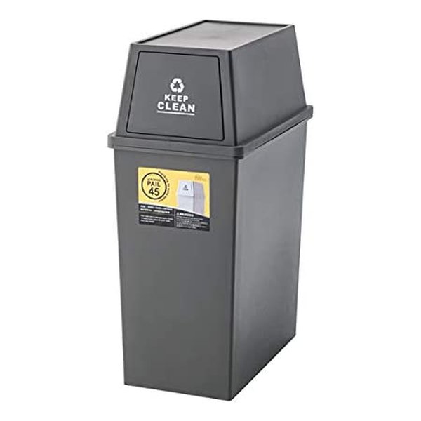 スタッキングペール45L スリム フタ付きゴミ箱 ブラウン W28×D45×H67 LFS-761BR