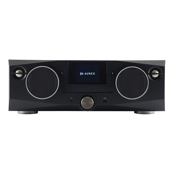 AUREX CD/FM ワイヤレススピーカーシステム ブラック AX-XSS100-K