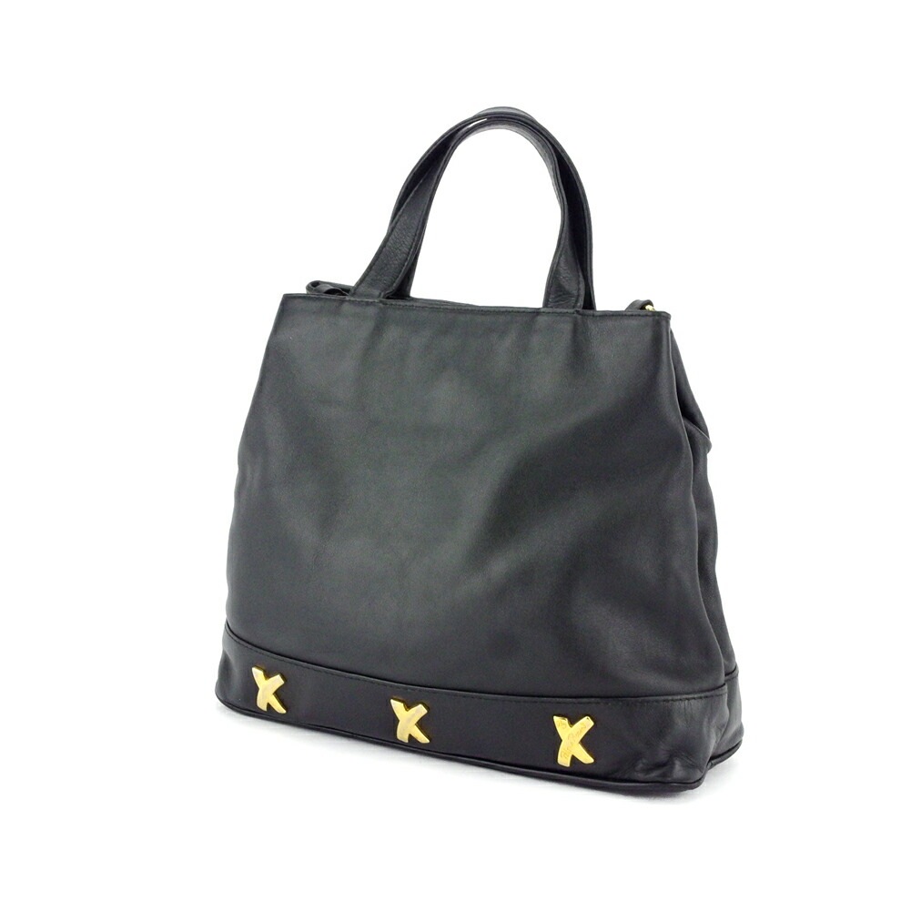２WAY ショルダーバッグ ハンドバッグ レディース ブラック 中古