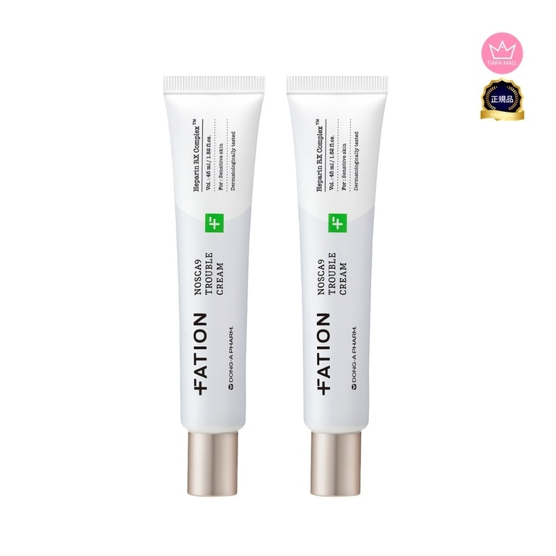 [1+1]ノスカナイン 肌トラブル クリーム 45ml / 敏感肌 / ニキビ / 肌バリア / ヘパリン RX コンプレックス / セラミド/ ツボクサ配合