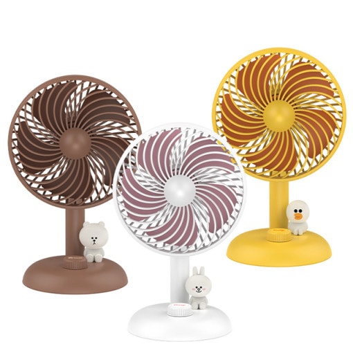 [J]レトロ 卓上扇風機 ブラウンサリコーニテーブル携帯用 ミニ