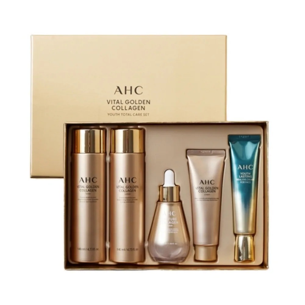 【正規品】 バイタル ゴールデン コラーゲン スペシャル 基礎化粧品 スキンケア5点セット+ショッピングバッグ / 母の日 韓国コスメ 母の日のプレゼント ギフト 花 カーネーション スキンケア 5,620円