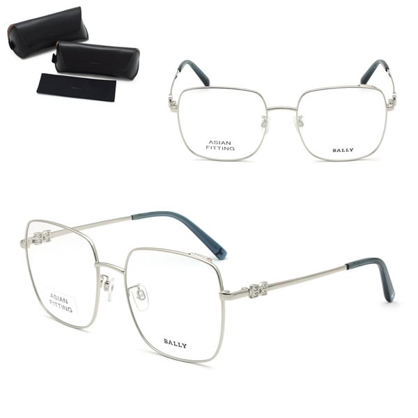 BY5061-D/V 016 55 フレーム メガネ 眼鏡 フレームのみ シルバー ノーズパッド レディース