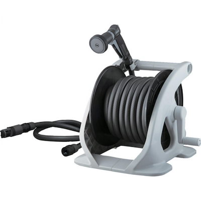 他サイト： タカギ 散水 ホースリール オーロラWASH 20m R320WS 内径15mm 家庭用 清掃 屋外散水用の商品画像