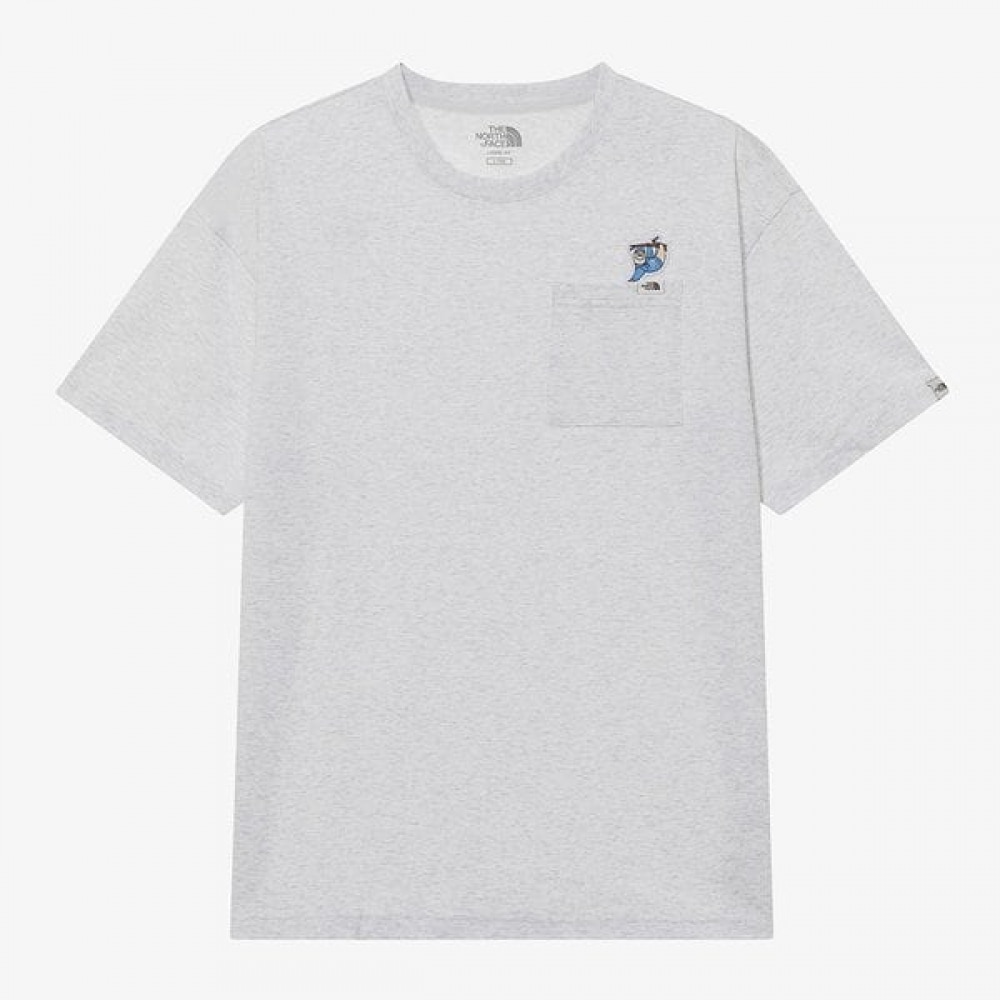 ノースフェイス ホワイトレーベル ポケット EX 半袖ラウンドT OATMEAL NT7UR22L