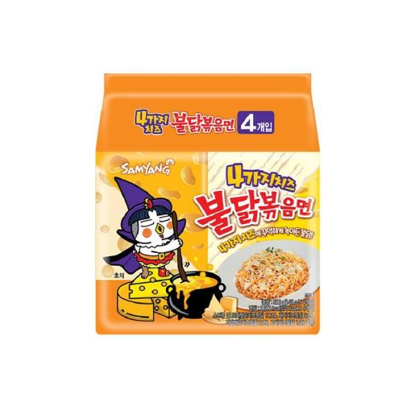 三養 4種類のチーズ プルダック炒め麺 マルチ(4入)×8パック(全32袋)