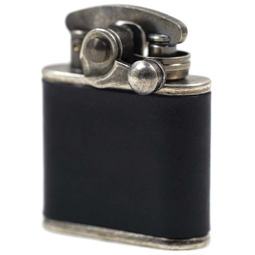 コリブリ ライター フリントオイルライター 喫煙具 喫煙グッズ ニッケルバレル 革巻き黒 ブラック Colibri 308-1032(308-0054)