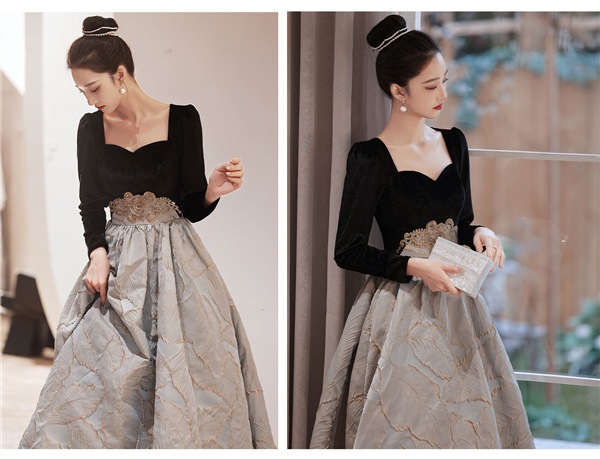 ワンピースドレスドレスlongdress 女性 上品 ドレス 母親 ワンピース 花嫁 エレガント パーティードレス おしゃれ 個性的 ブライズメイド お呼ばれ 袖付き お呼ばれ ママ ワ ウェディ