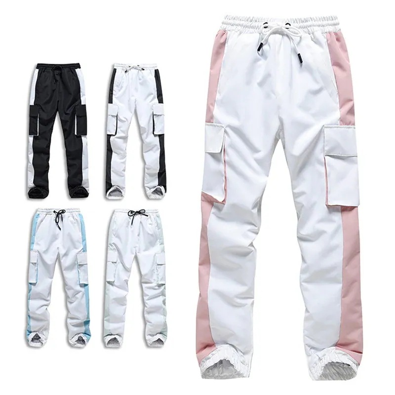 スノーボードウェア パンツ 単品 メンズ レディース カーゴパンツ スノーウェア スキーウェア 雪遊び 防寒着 スノボ ボトムス ウェストゴム