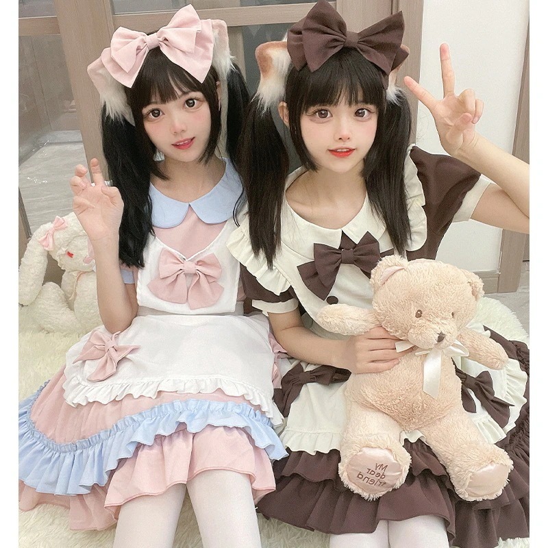 メイドロリータソフトシスタースカートcsアニメクリーム恋人カフェキュートなメイド服スーツ