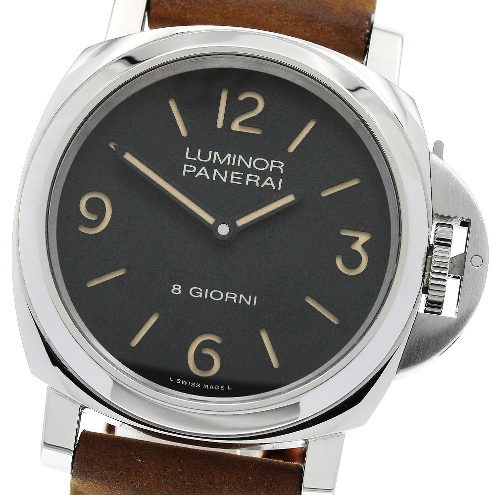 パネライ PANERAI PAM00914 ルミノール ベース 8デイズ 手巻き メンズ 箱・保証書付き_872650【中古】
