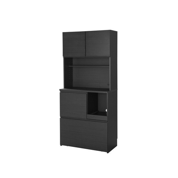 KCB-790ブラック キッチンキャビネット メーカー直送