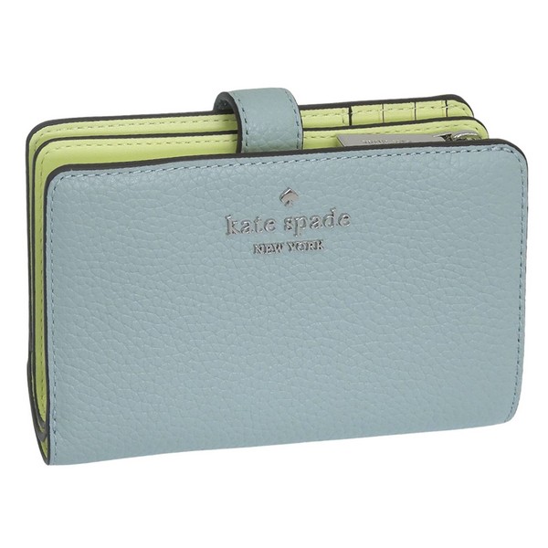 ケイトスペード 財布 レディース 二つ折り財布 アウトレット レザー グリーン WALLETS MED COMBIFLD KN750-300 KATE SPADE
