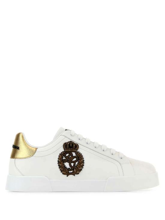 DOLCE & GABBANA Men Sneakers CS2330 AH136 8I047 BIANCO ORO