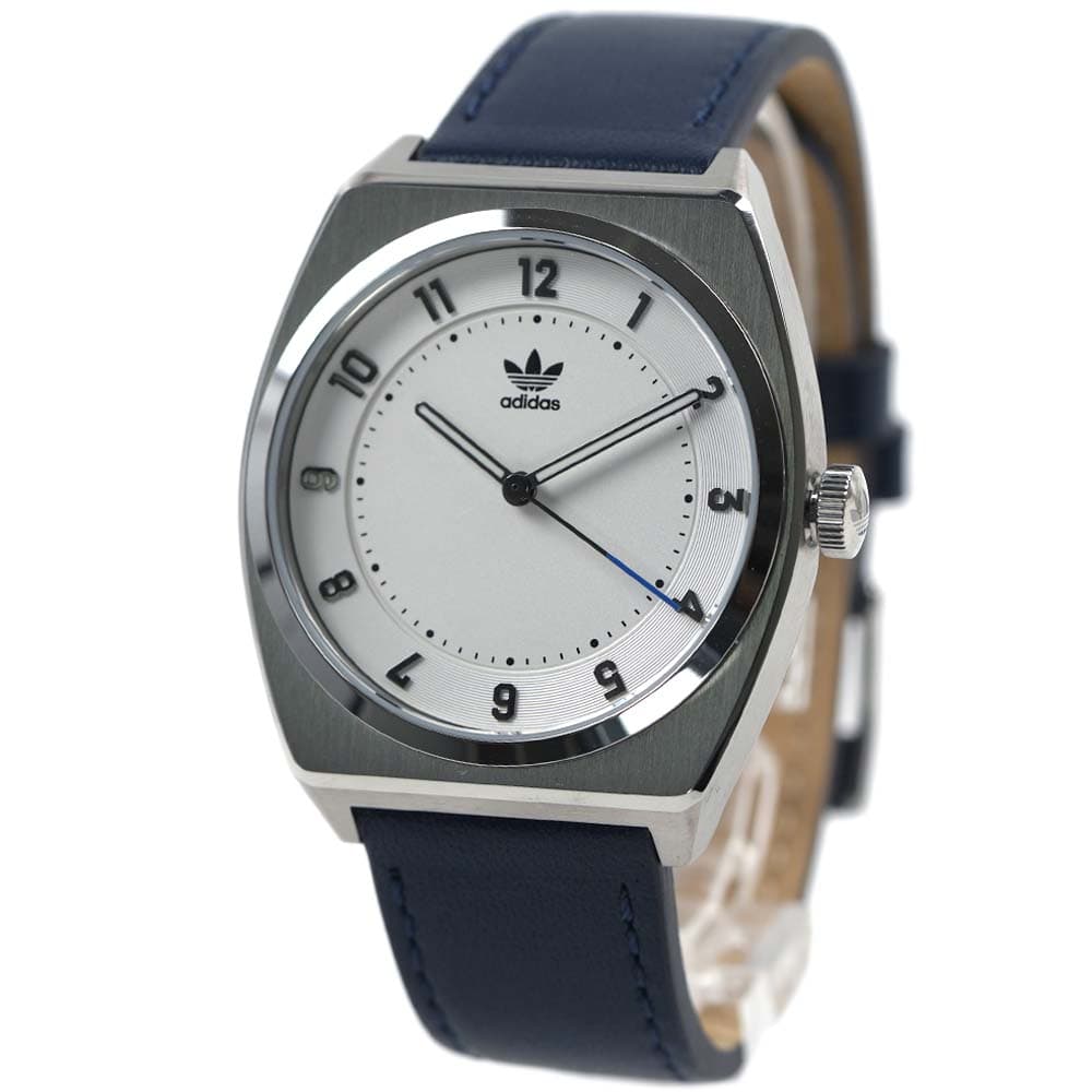 アディダス 腕時計 メンズ レディース ユニセックス シルバー ホワイト ブルー adidas CODE TWO Unisex AOSY22030