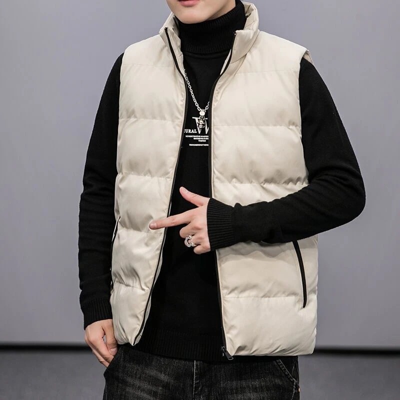 ベスト メンズ 中綿ベスト ダウンベスト スタンドカラー ジャケット コート ダウンジャケット アウター 秋冬 軽量 防寒 体型カバー 通勤 登山