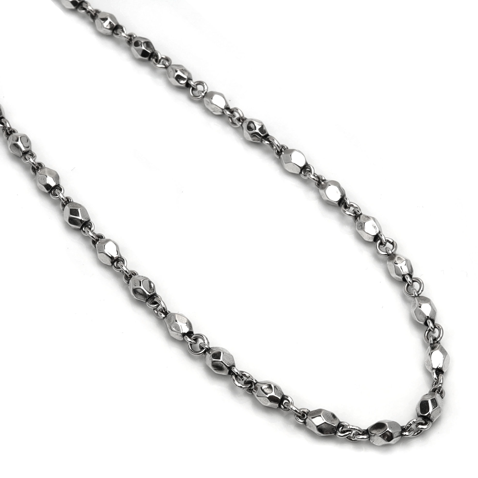 925 岩石チェーンネックレス [ns184-60cm]