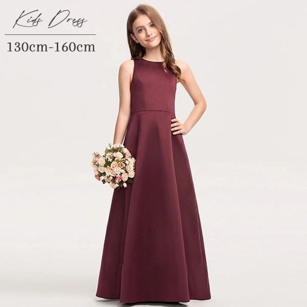 キッズドレス 上品 可愛い エレガント 女の子 ドレス ピアノ発表会 ドレス 中学生 ワンピース ジュニアドレス 七五三 ロング丈 ロング 子供ドレス ワンピース お姫様 結婚式 子供 フォーマル